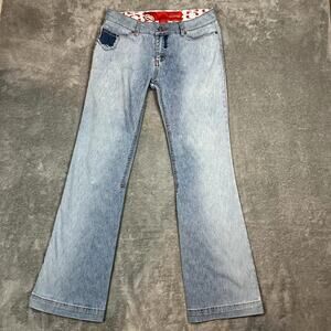 VTG Y2K Ecko Red Unltd Bootcut Light Wash Jeans Womens 30 Skater Streetwear